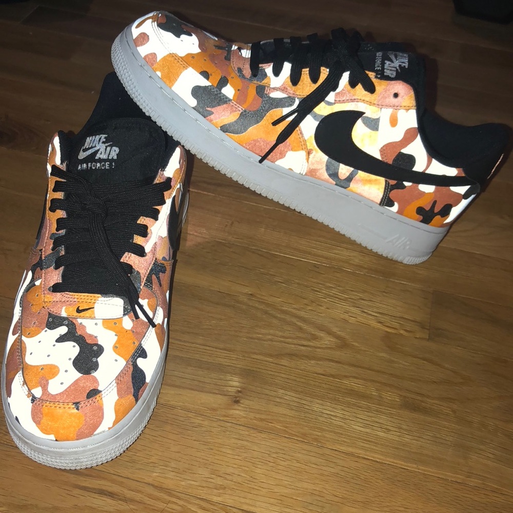 Nike Air Force 1 Low Camo Orange 3M